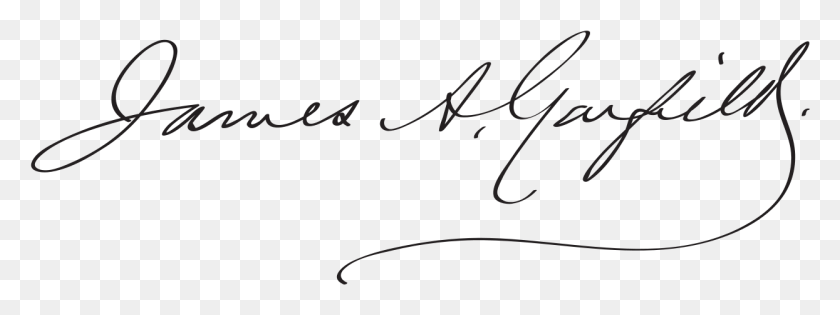 1245x408 James Abram Garfield Signature James A Garfield, Text, Handwriting, Calligraphy HD PNG Download