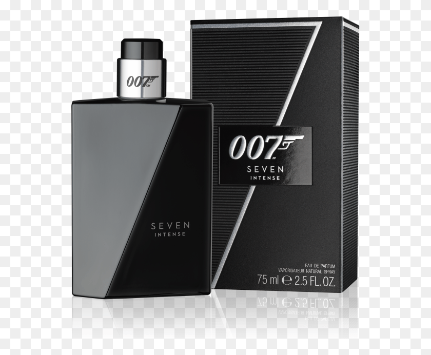 563x632 James Bond 007 Seven Intense, Botella, Cosméticos, Perfume Hd Png