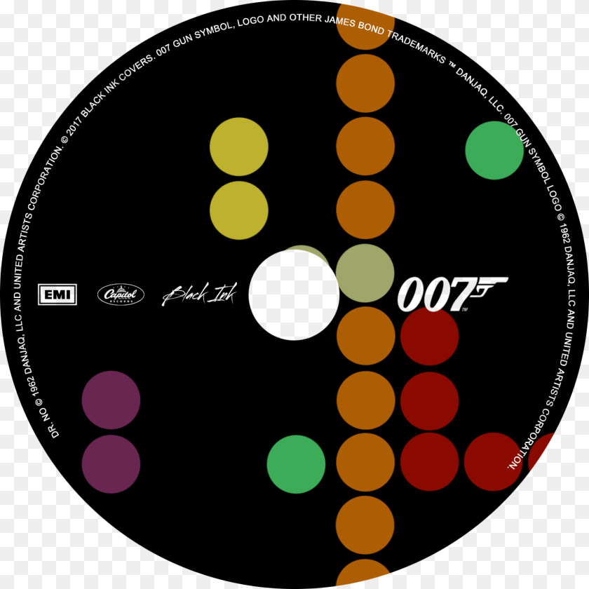 1360x1360 James Bond, Disk, Paint Container, Palette Sticker PNG