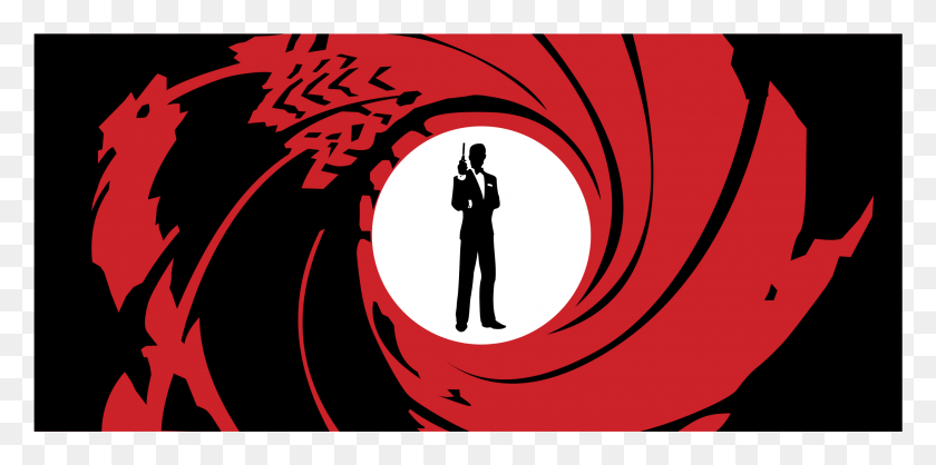 2191x1007 James Bond Clipart Vector James Bond 007 Logo, Person, Human, Label HD PNG Download