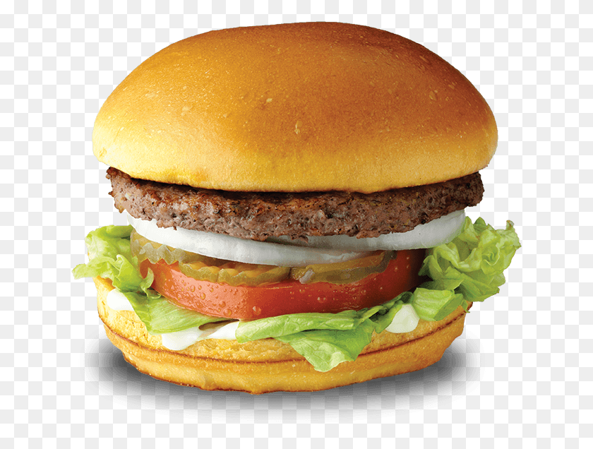 638x576 James Burger Lettuce Tomato Onion Burger, Food HD PNG Download