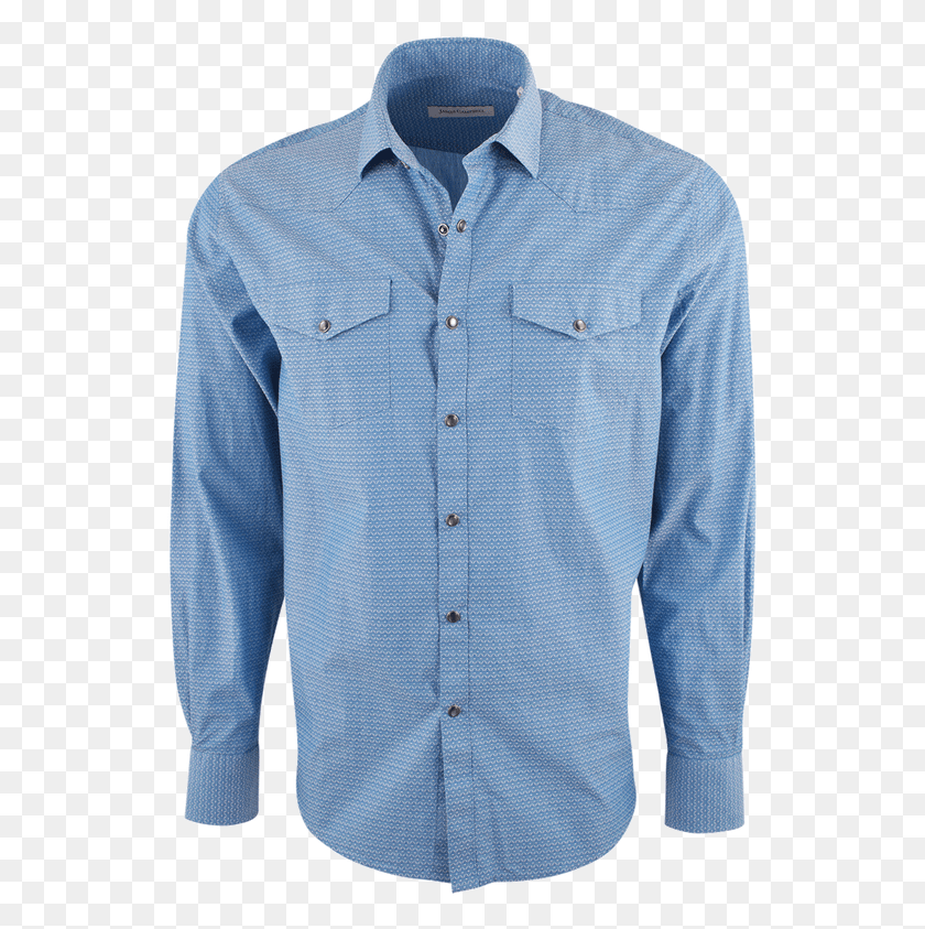 540x783 Descargar Png James Campbell Fitz Water Blue Dobby Botón De La Camisa A Presión, Ropa, Vestimenta, Camisa De Vestir Hd Png
