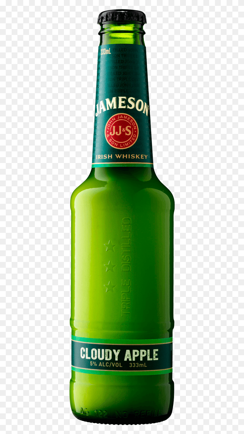 365x1431 Descargar Png Whisky Irlandés Jameson Cloudy Apple Sidra Botella De Cerveza, Botella, Cerveza, Alcohol Hd Png