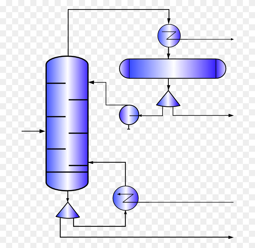700x757 Jan 03 2008 Distillation Column, Diagram, Lamp, Network HD PNG Download