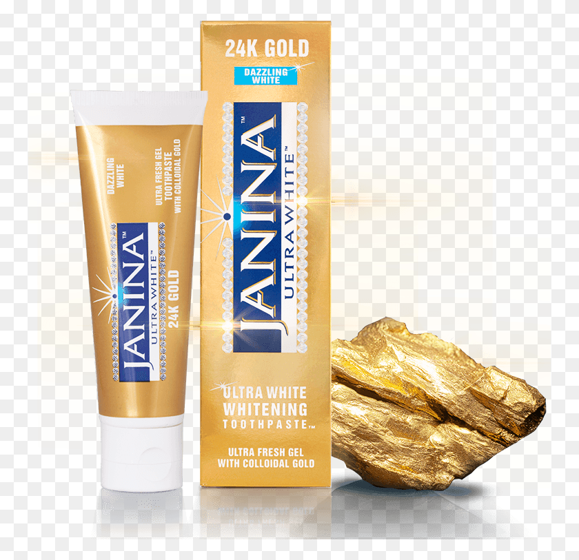 758x753 Janina 24k Gold Toothpaste Janina Toothpaste Gold, Book, Bottle, Cosmetics HD PNG Download