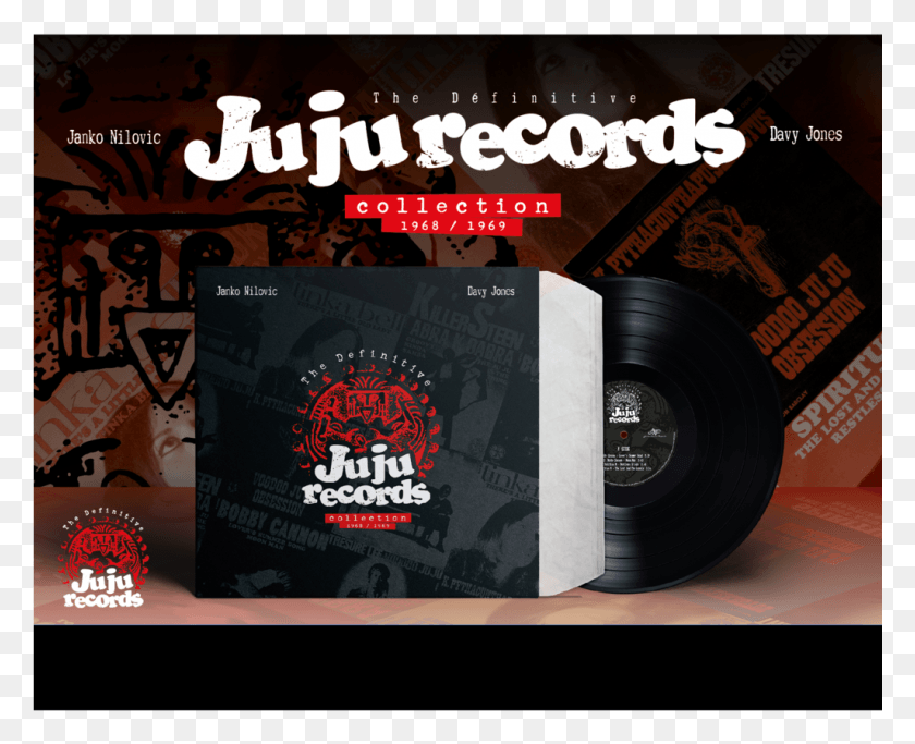 1025x819 Янко Нилович, Усилитель, Дэви Джонс, The Definitive Ju Ju Records, Книга, Плакат, Реклама, Hd Png Скачать