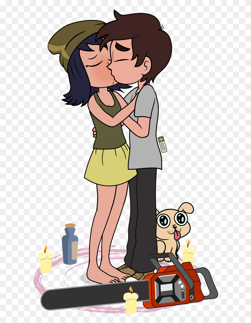 620x1021 Janna Summons Herself A Marco Kiss Marco And Janna, Person, Human, Hug HD PNG Download