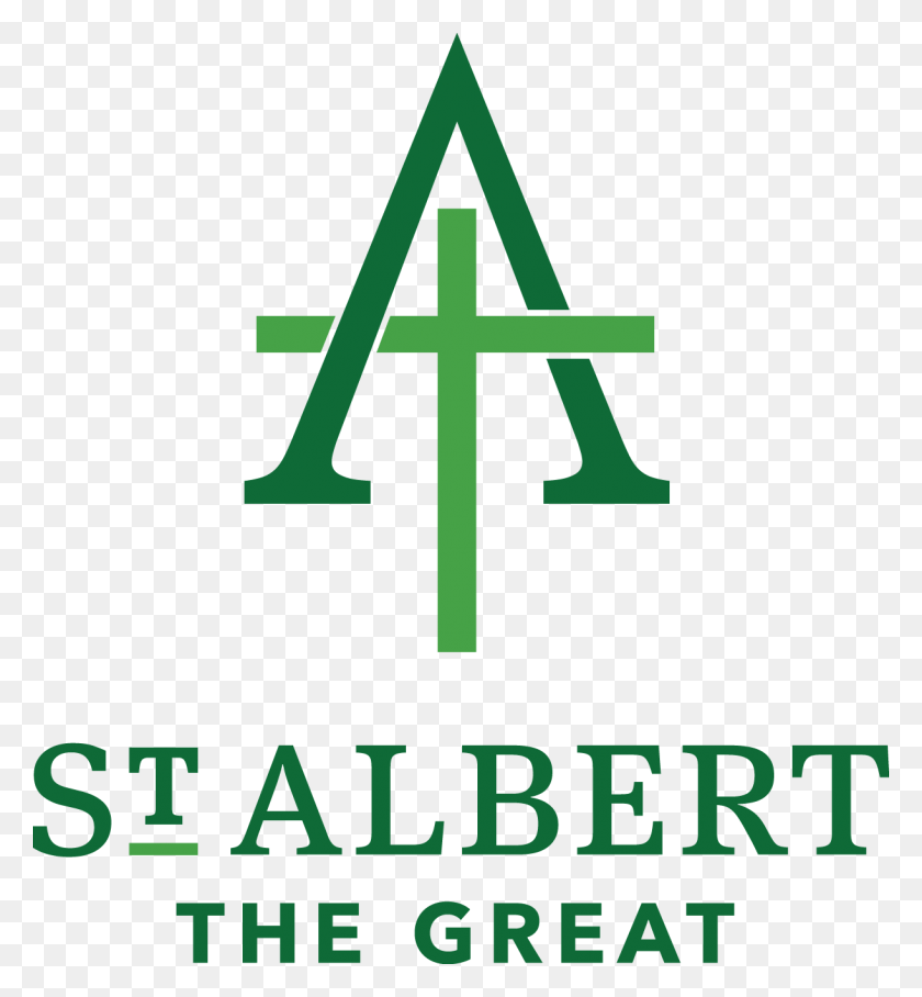 1221x1329 January 20 2017 St Albert The Great School Logo, Symbol, Triangle, Text HD PNG Download