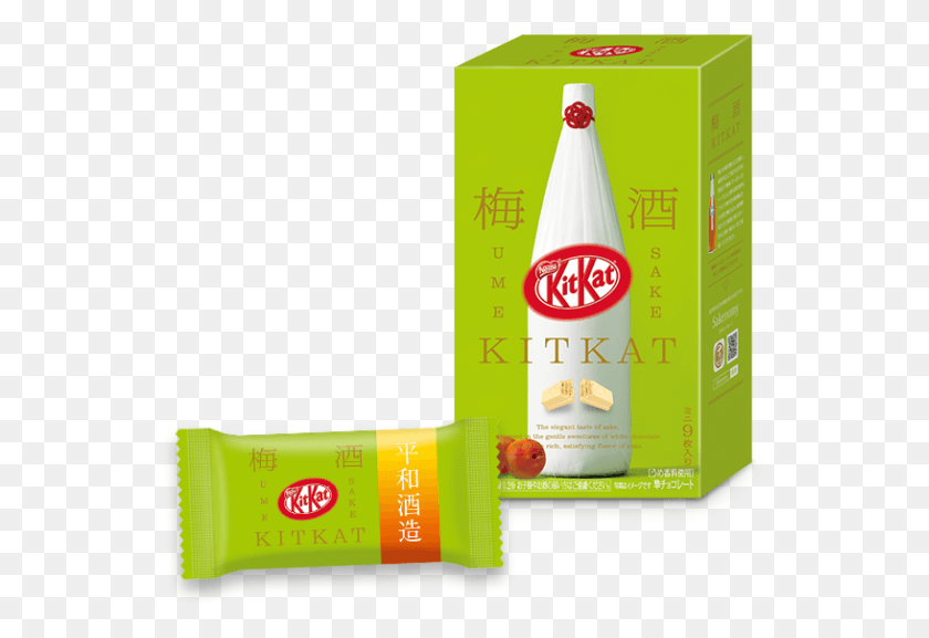 549x517 Japan Kitkats Kit Kats Mini 9p Limited Plum Sake Umeshu Kit Kat Plum Wine, Beverage, Drink, Pop Bottle HD PNG Download