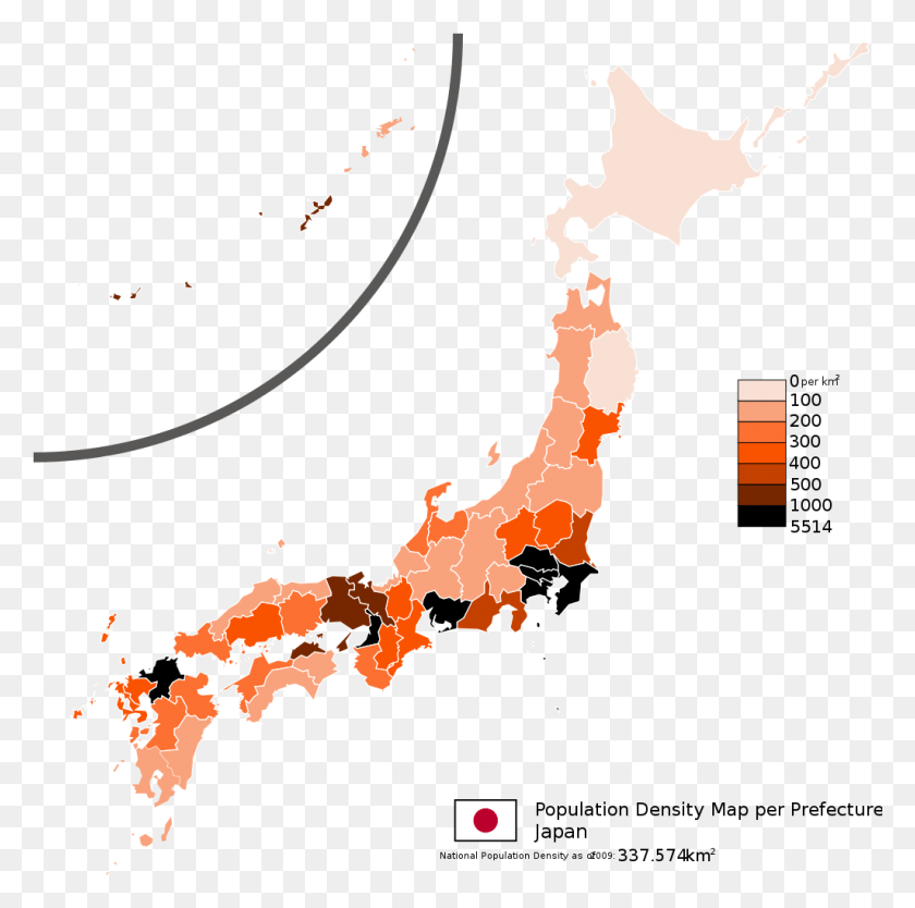 1025x1018 Japan Population Density 2019, Poster, Advertisement, Bonfire HD PNG Download