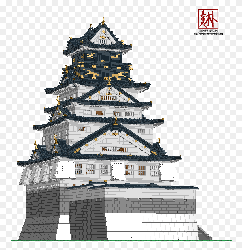 769x806 Японский Замок Лего, Архитектура, Здание, Башня Hd Png Скачать