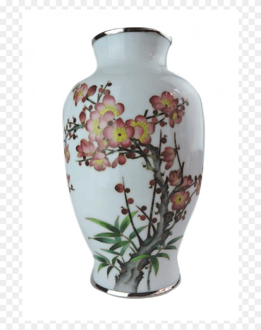 697x1001 Japanese Cloisonn Sato Period Vase White Background Vase, Porcelain, Pottery HD PNG Download