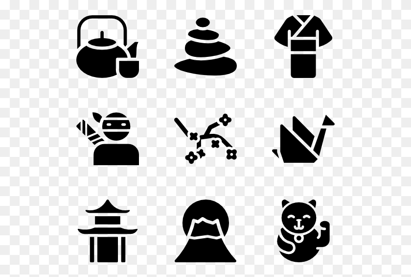 529x505 Japanese Elements Photos Beauty Vector Icon, Gray, World Of Warcraft HD PNG Download