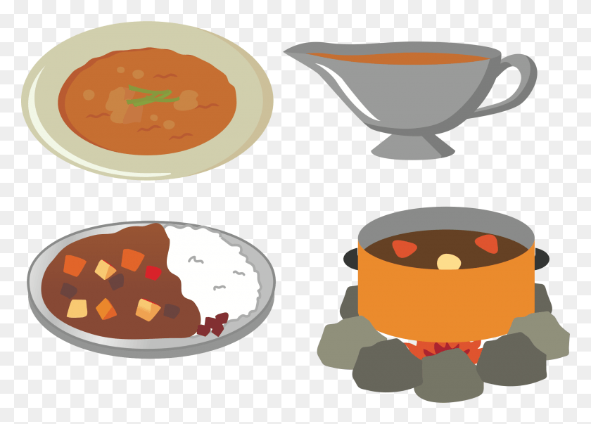 2400x1672 Japanese Food Clipart Holiday Curry Rice Clipart, Meal, Bowl, Dish HD PNG Download