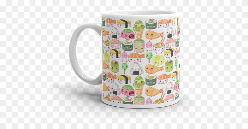 511x379 Japanese Foods Mug Colorful Mug Kawaii Mug Sushi Coffee Cup, Cup, Diaper, Paper HD PNG Download