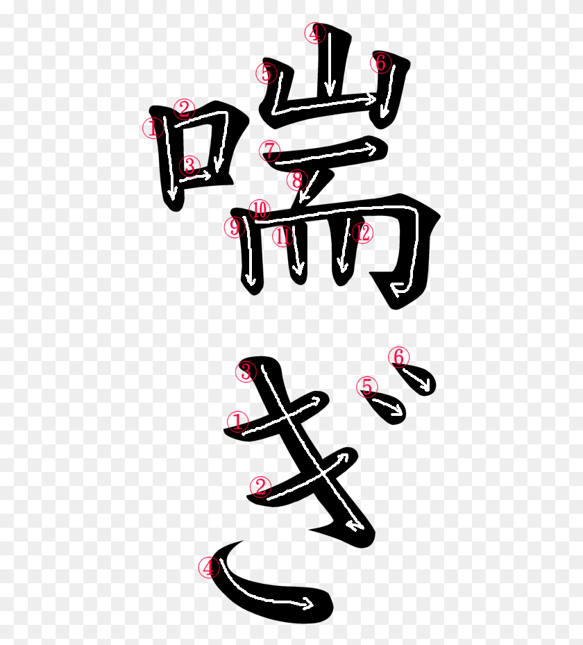 433x869 Japanese For The Gasp Characters And Images Graphic Design, Text, Symbol, Poster HD PNG Download