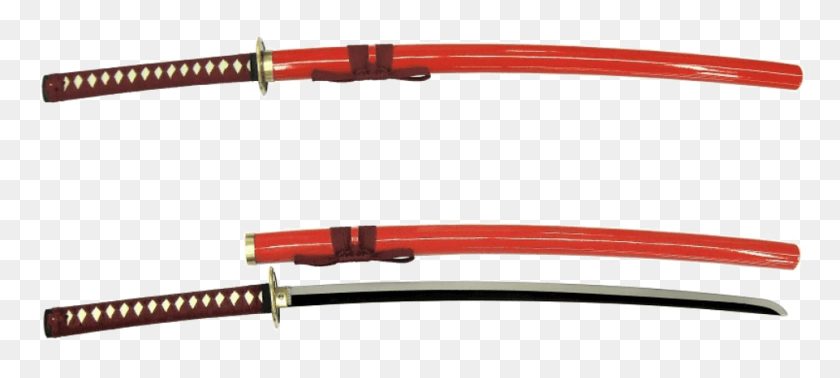 961x393 Japanese Sword Transparent Images Sabre, Weapon, Weaponry, Label HD PNG Download
