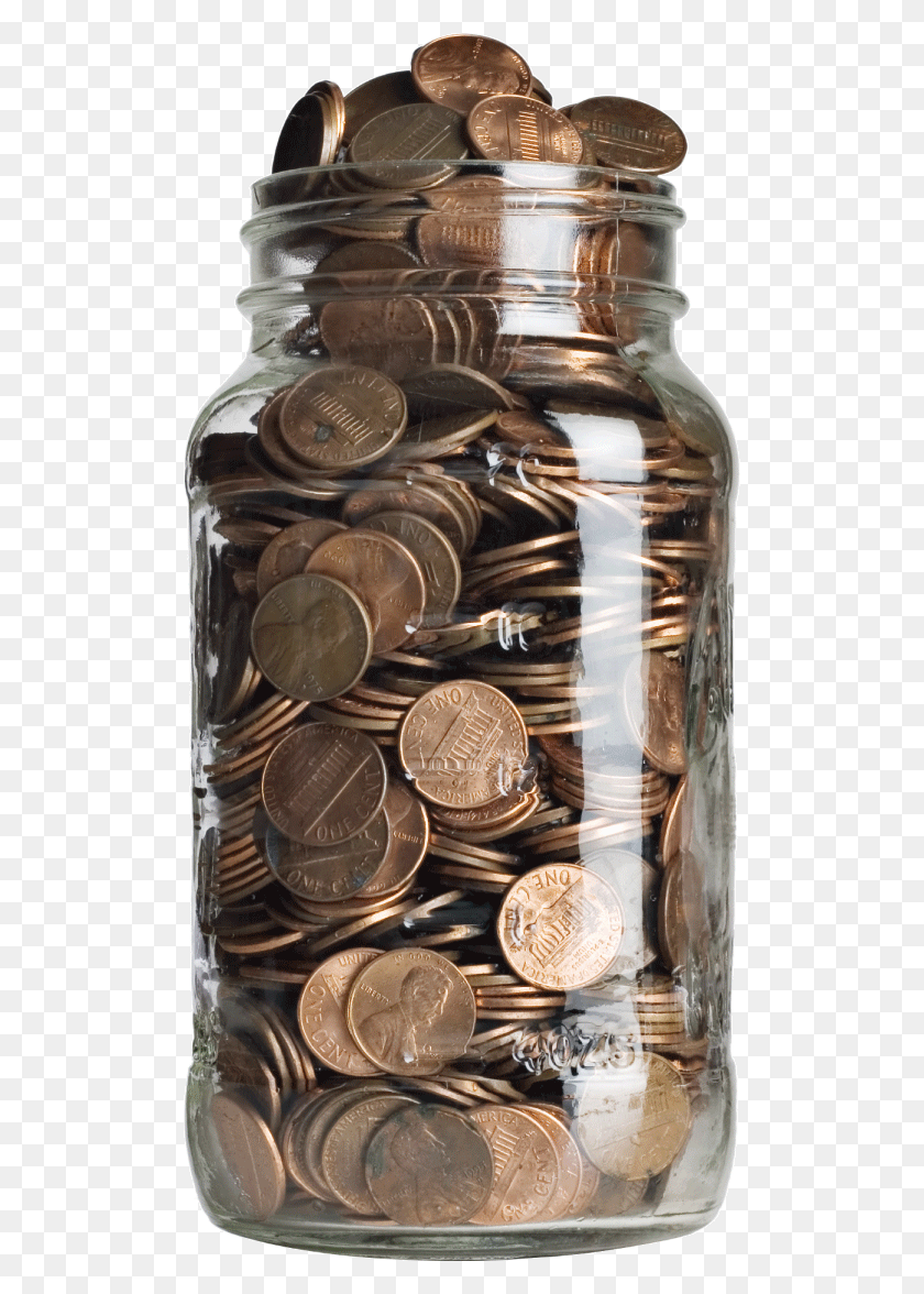 506x1116 Jar Transparent Coin Overflowing Jar Of Coins, Money, Dime, Nickel HD PNG Download