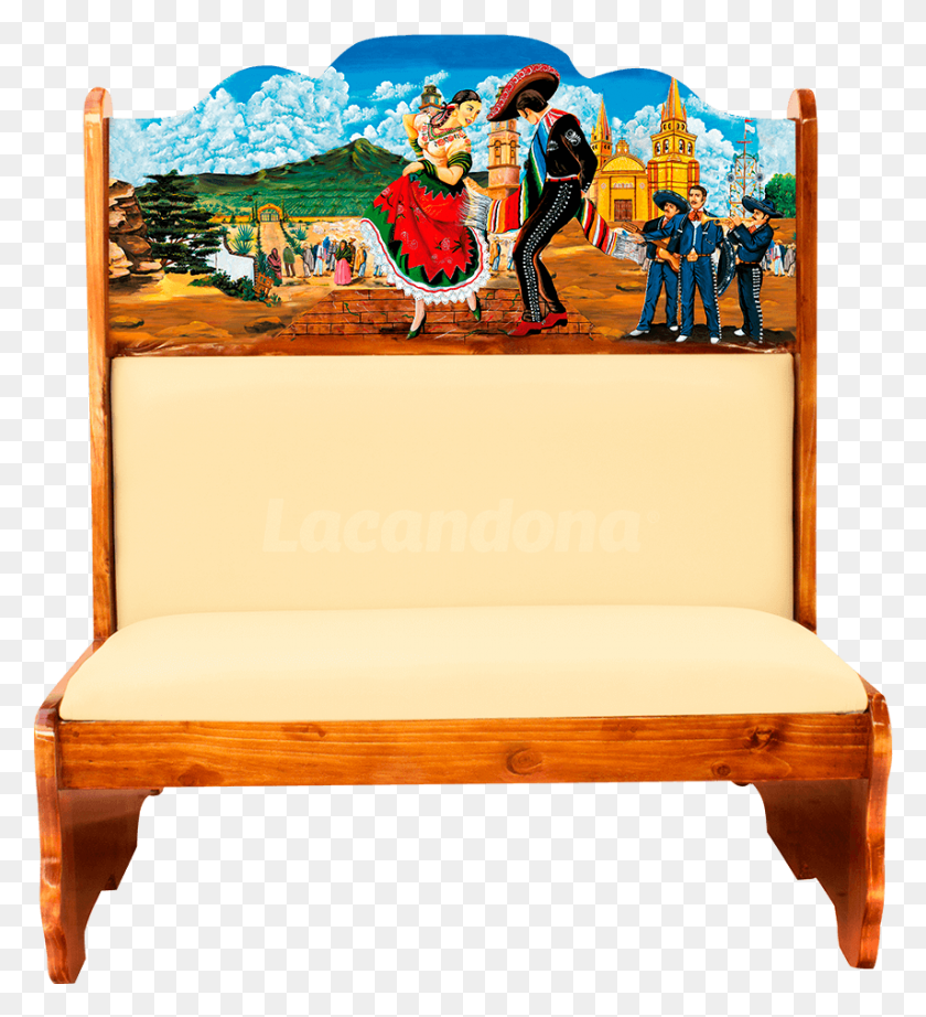 854x944 Jarabe Tapatio Booth Bench, Furniture, Person, Human HD PNG Download
