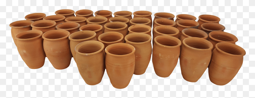 4793x1622 Jarritos Cantaritos De Barro Mexican Cups Ethnic Clay Earthenware HD PNG Download