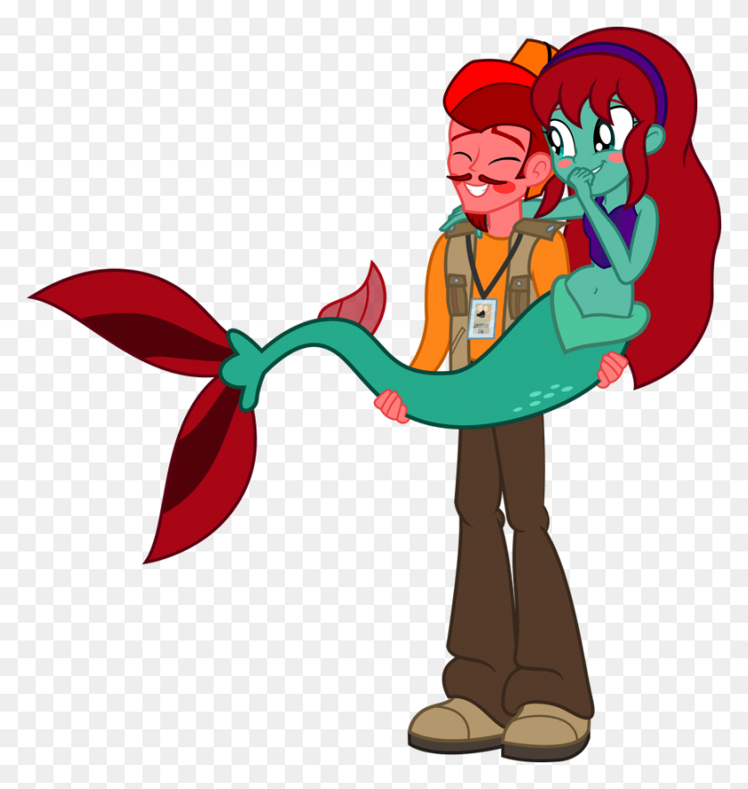 868x921 Jasper Pie And Harmony Swimmer By Vector Brony Cartoon, Costume, Person, Human HD PNG Download