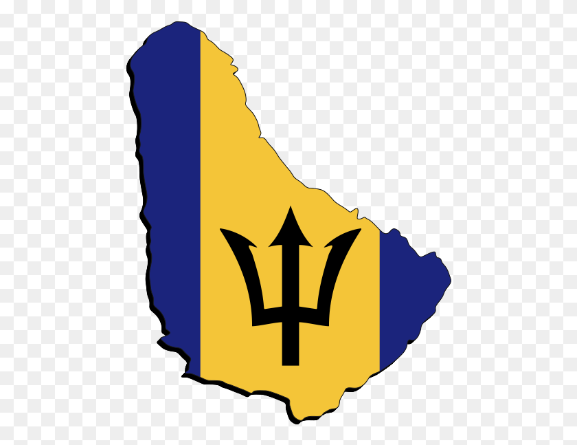 475x587 Descargar Png / Bandera De Barbados, Armas, Armas Hd Png