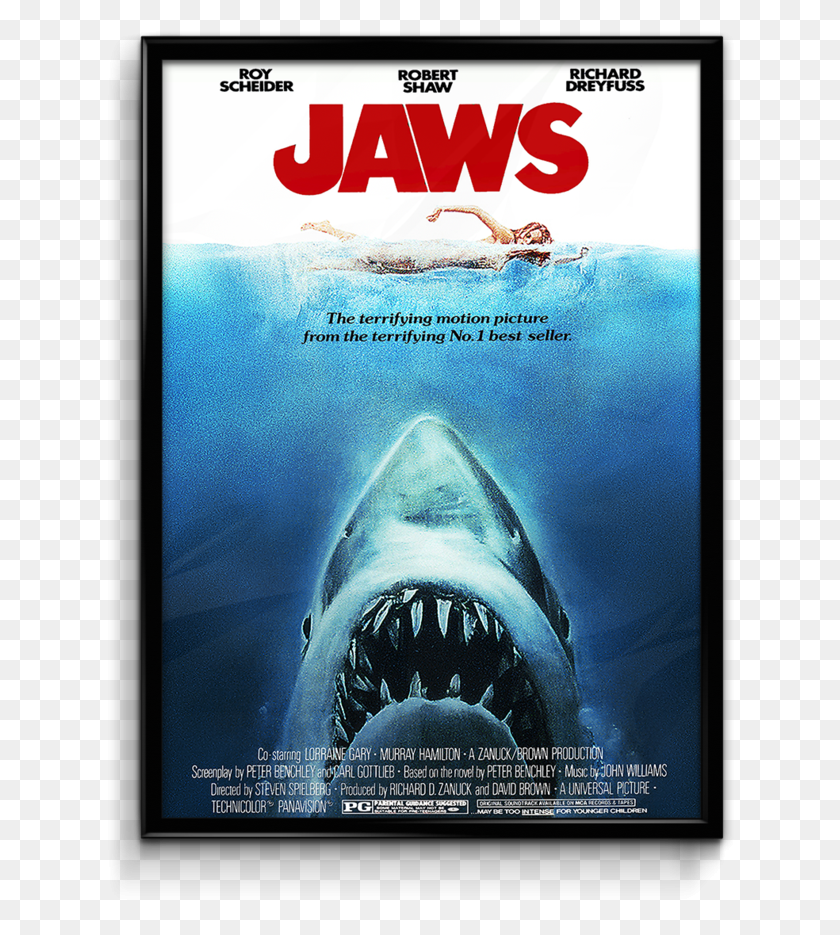 629x875 Jaws Poster Stranger Things Poster Jaws, Advertisement, Shark, Sea Life HD PNG Download