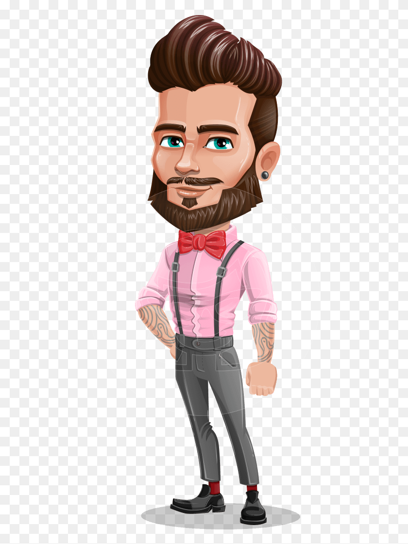 479x1061 Jax Bowtie The Trendy Man With Bowtie Cartoon, Person, Human, Performer HD PNG Download