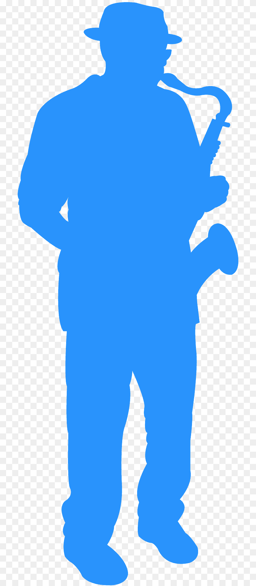 750x1920 Jazz Player Silhouette, Clothing, Pants, Adult, Male Sticker PNG