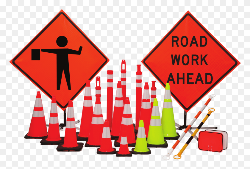 1817x1185 Jbc Safety Plastic Inc Road Work Ahead Sign, Cone, Road Sign, Symbol HD PNG Download