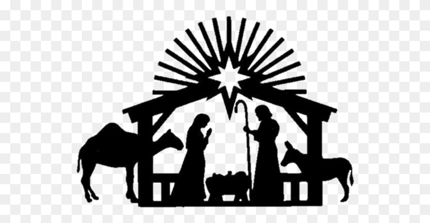 544x376 Jcba Annual Christmas Banquet For Ministers And Spouses Silhouette Nativity Scene Clipart, Outdoors, Nature HD PNG Download