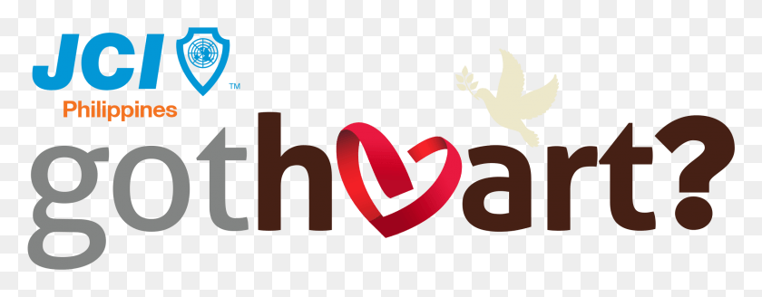 2216x763 Descargar Png Jci Got Heart Logo V1 Diseño Gráfico, Texto, Alfabeto, Símbolo Hd Png