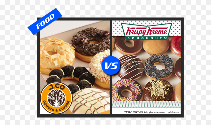 623x440 Jco Vs Krispykreme Dozen Assorted Donuts Krispy Kreme, Pastry, Dessert, Food HD PNG Download