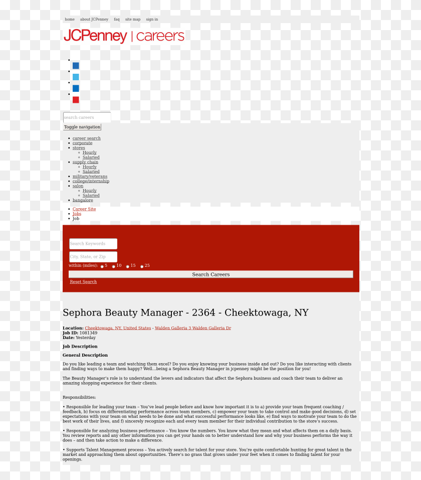 594x897 Jcpenney J. C. Penney, File, Text, Webpage HD PNG Download