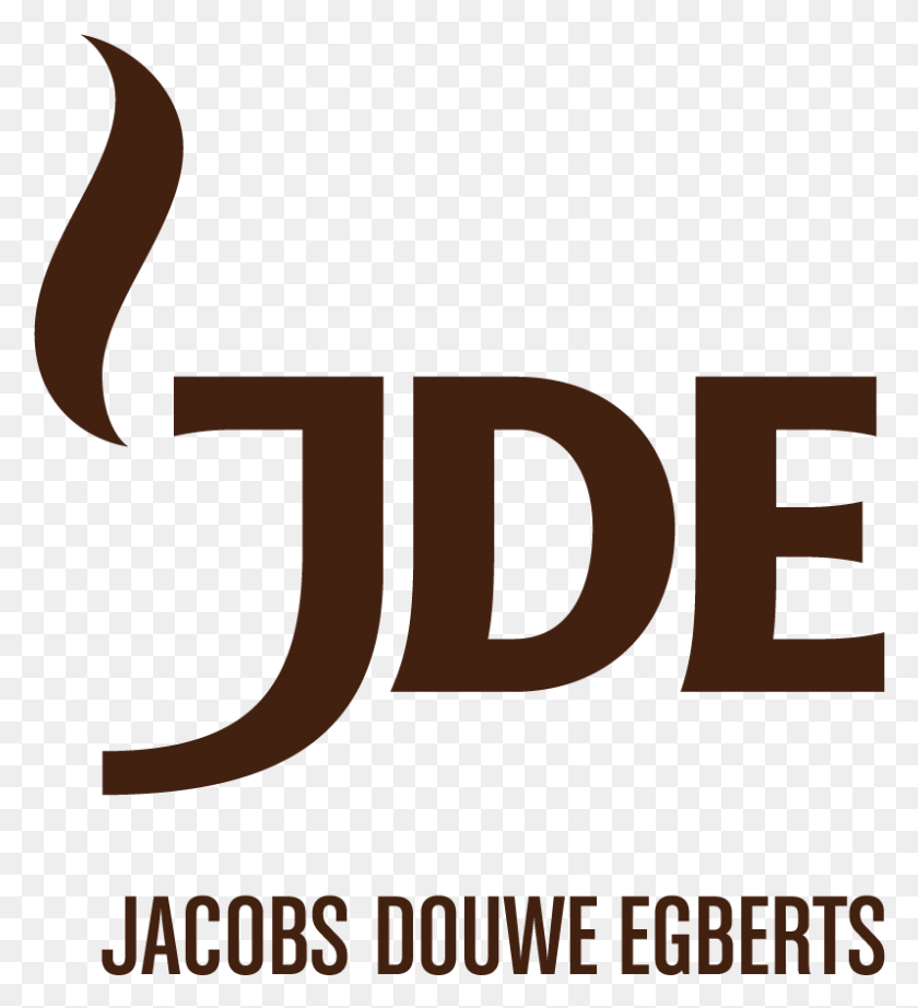 798x882 Descargar Png Jde And Bebida Una Asociación Duradera Jacobs Douwe Egberts Logo, Texto, Alfabeto, Etiqueta Hd Png