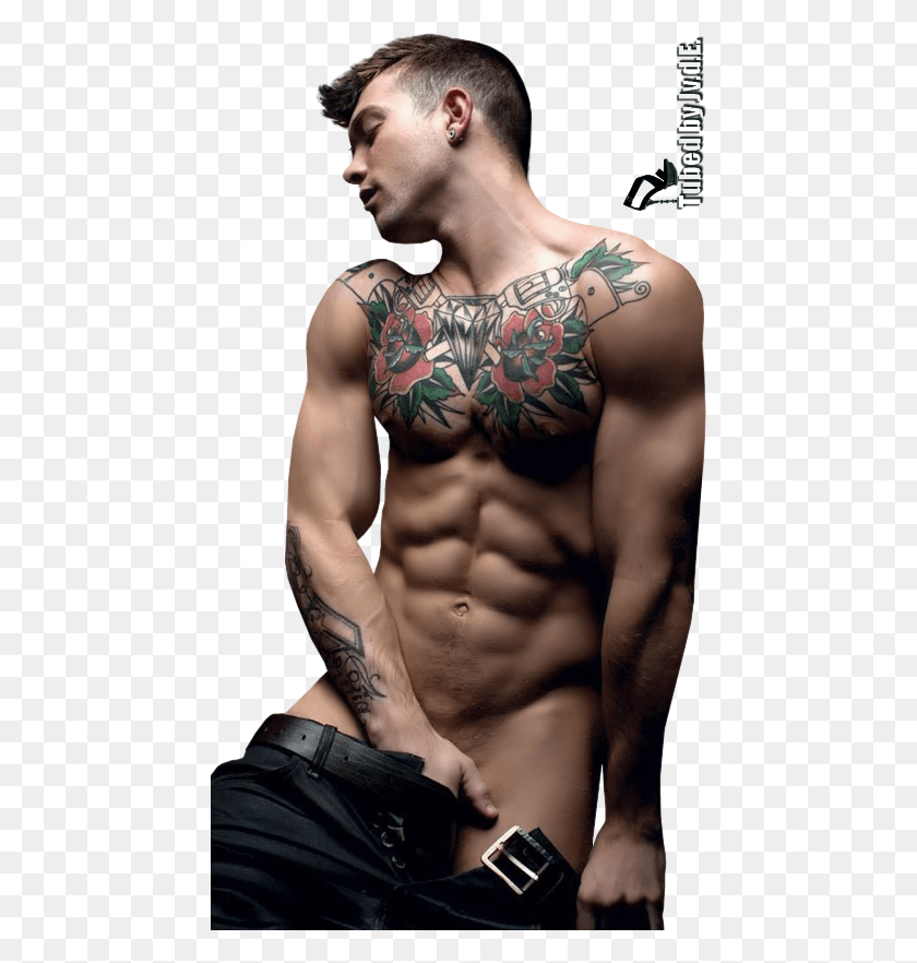 454x822 Jeanne Sexy Man 26 01 2017 Tubes Sexy Man, Skin, Tattoo, Person HD PNG Download