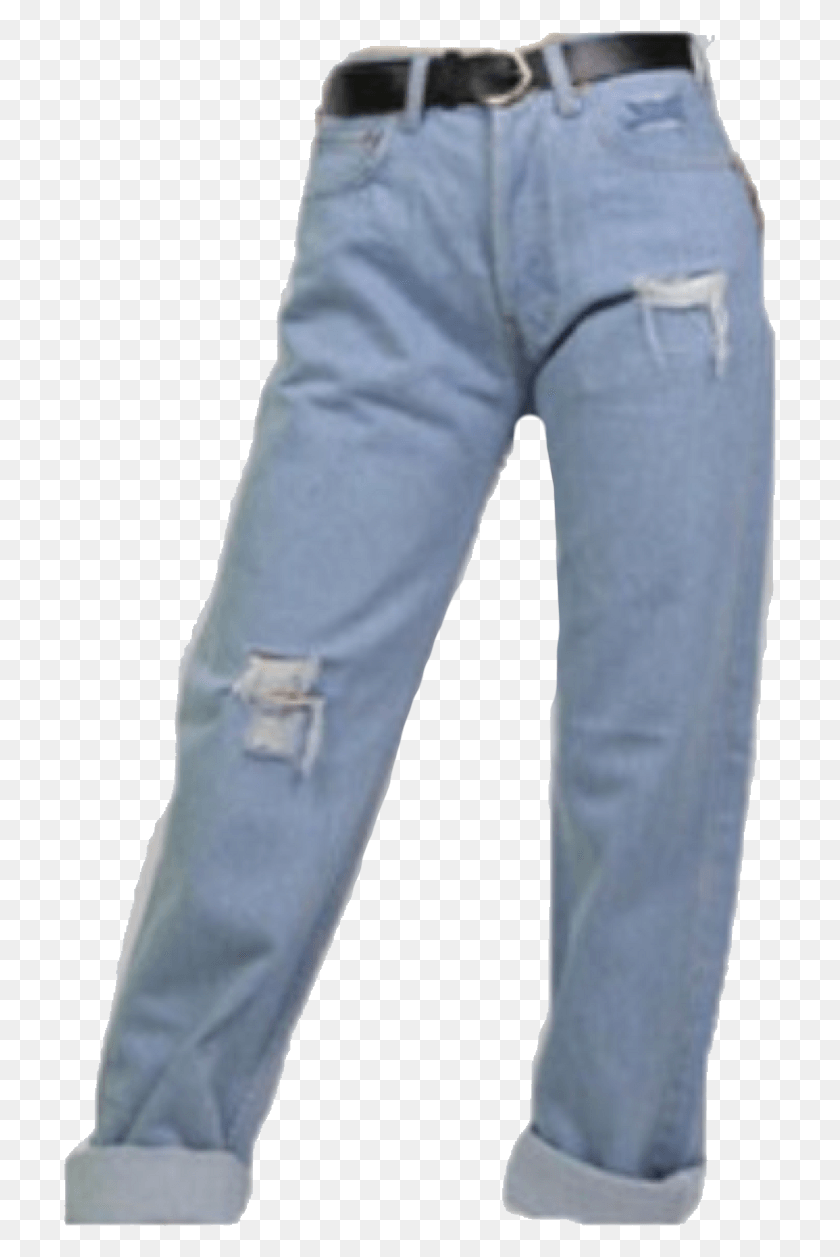715x1197 Jeans Belt Clothing Aesthetic Blue Scrunchies Vintage Aesthetic Clothes, Pants, Apparel, Denim HD PNG Download