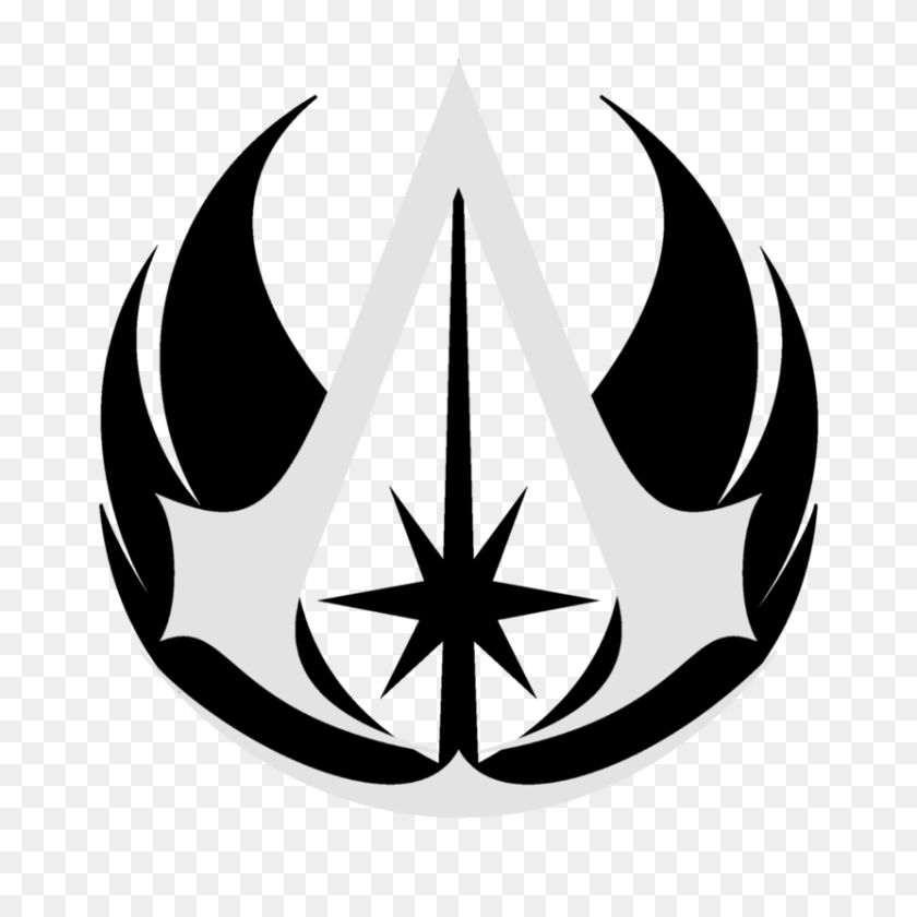 894x894 Jedi Council Symbol Images, Emblem, Stencil, Logo, Person Sticker PNG