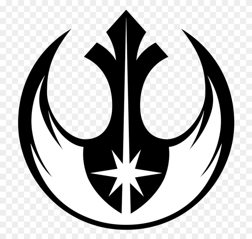 724x738 Descargar Png Símbolo De La Orden Jedi Alianza Rebelde Símbolo De La Orden Jedi, Emblema, Símbolo De La Estrella Hd Png
