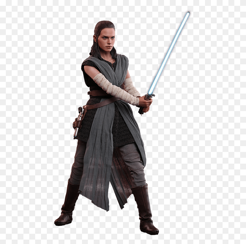 474x775 Jedi Rey Clip Black And White Library Rey Costume The Last Jedi, Clothing, Apparel, Person HD PNG Download