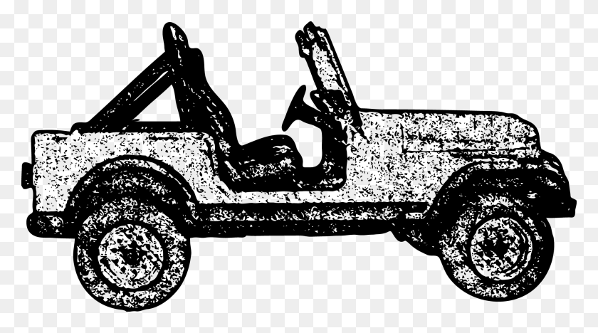 2133x1118 Jeep Cj Car Drawing Карандашный Рисунок Jeep С Цветом, Автомобиль, Транспорт, Автомобиль Hd Png Скачать