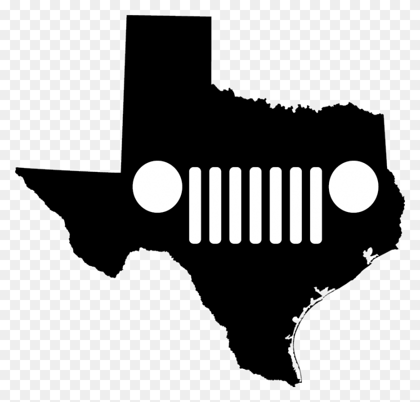 867x827 Jeep Png Grille Texas Mapa Político 2017, Etiqueta, Texto, Símbolo Hd Png