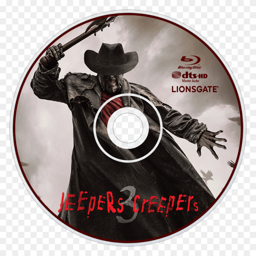 1000x1000 Descargar Png Jeepers Creepers 3 Bluray Disc Image Jeepers Creepers 3 Disc, Disk, Dvd, Person Hd Png