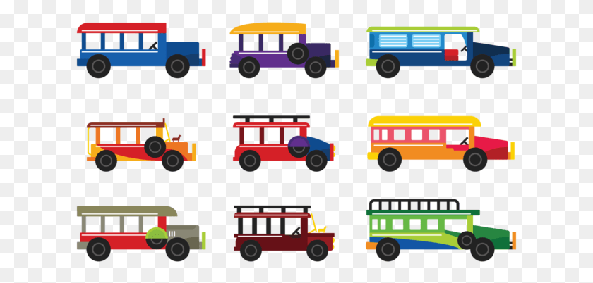 625x342 Jeepney Vector Jeepney Vector Free, Bus, Vehicle, Transportation HD PNG Download