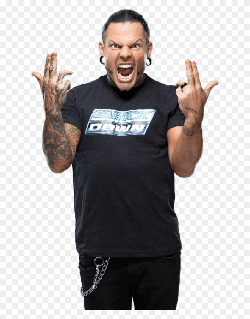 635x1013 Jeffhardy Wwe Smackdown Standing, Clothing, Apparel, Sleeve HD PNG Download