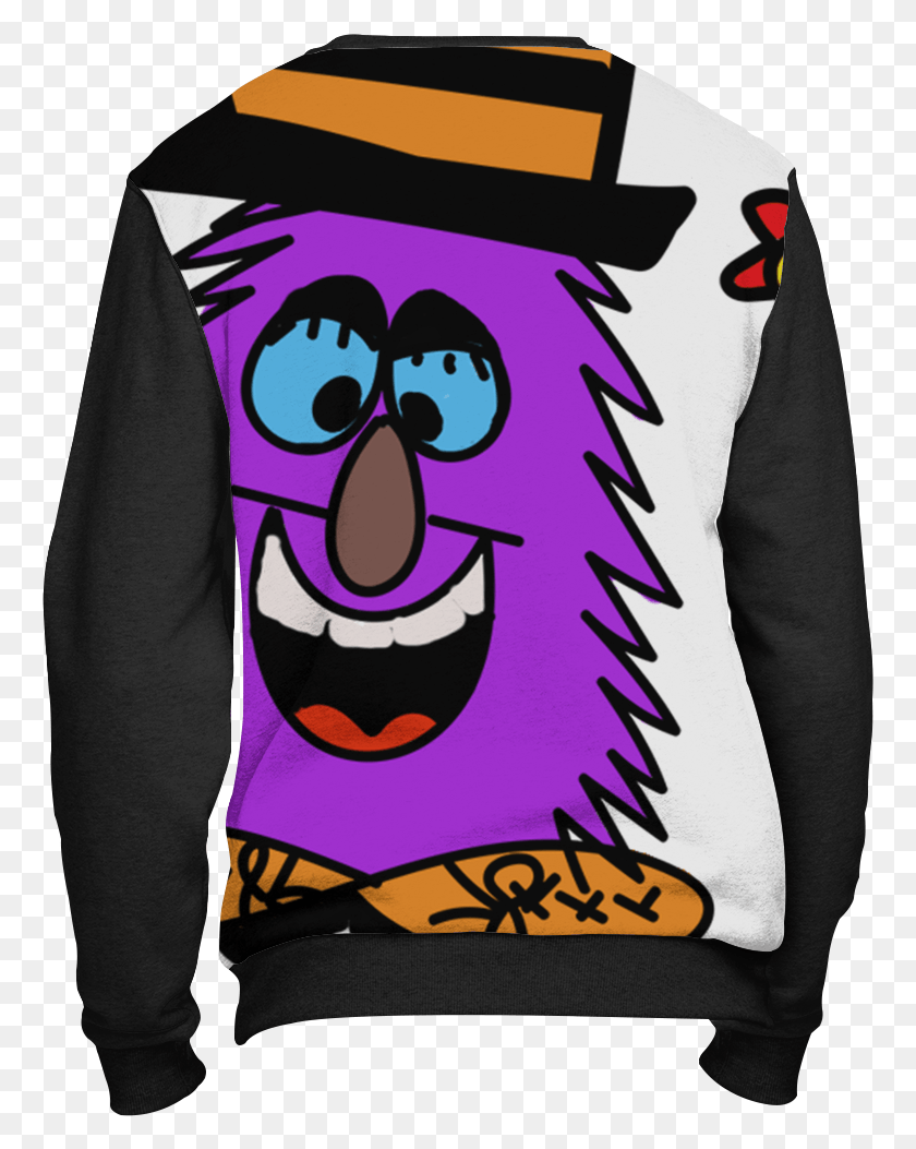 763x993 Jeffy And Harry Monster Full Size Crewneck Ugly Zeta Phi Beta Christmas Sweater, Sleeve, Clothing, Apparel HD PNG Download