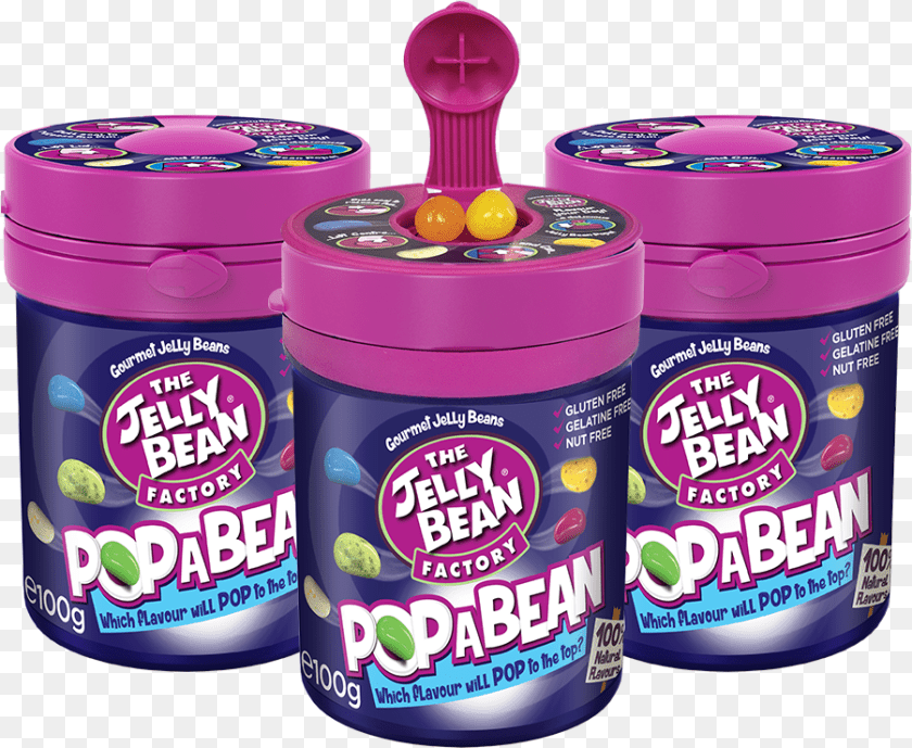 Jelly Bean Pop A Bean, Gum, Can, Tin, Food PNG