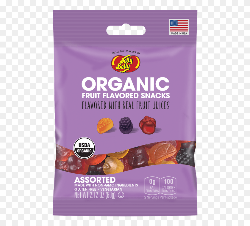 493x701 Jelly Belly Organic Fruit Snacks, Food, Sweets, Confectionery Descargar Hd Png