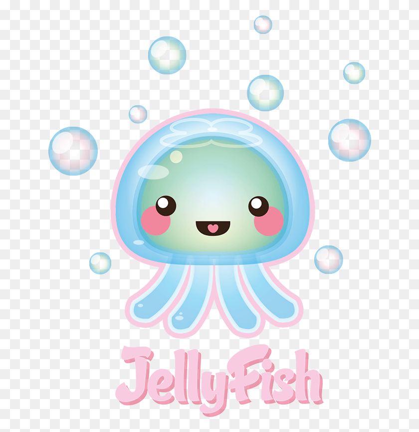 648x806 Jellyfish Clipart Adorable Jellyfish Kawaii, Bubble, Rattle, Toy HD PNG Download