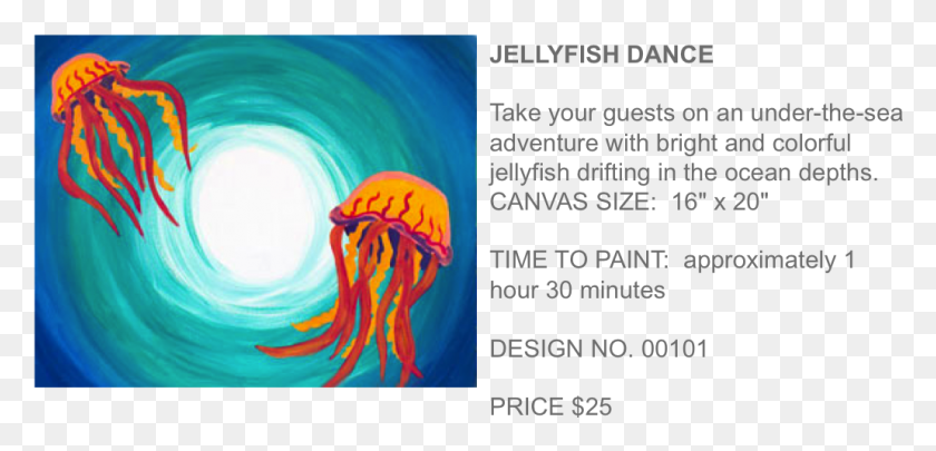 1031x457 Jellyfish Dance Popup Paint Studio Marine Biology, Sea Life, Animal, Invertebrate HD PNG Download